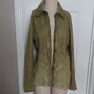 Women's Utility Jacket in Olive Green